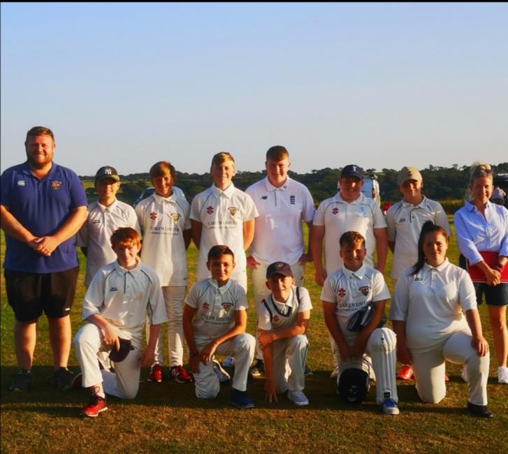 Nick Daley with junior team